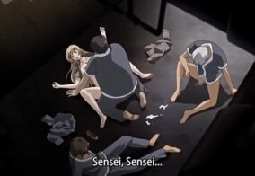 Loira Hentai Safada Levando Tudo na Escada em Cena Explícita