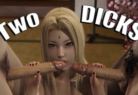 Tsunade Hentai 3D: Sexo Explícito com Dois Paus e Prazer Intenso